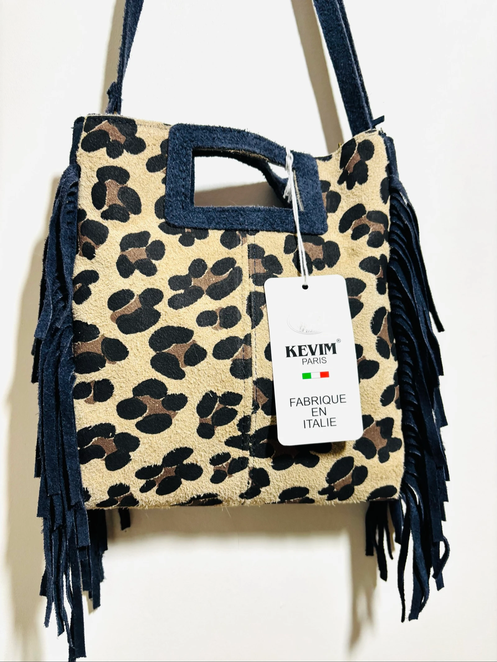 Bolsa de Couro Leopardo com Franja Nova – photo 3